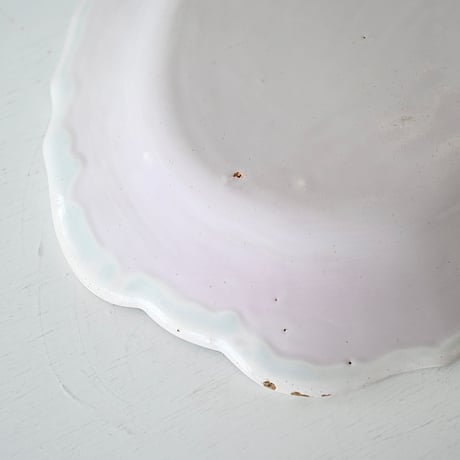 白釉 オーヴァル大皿(P) w41cm