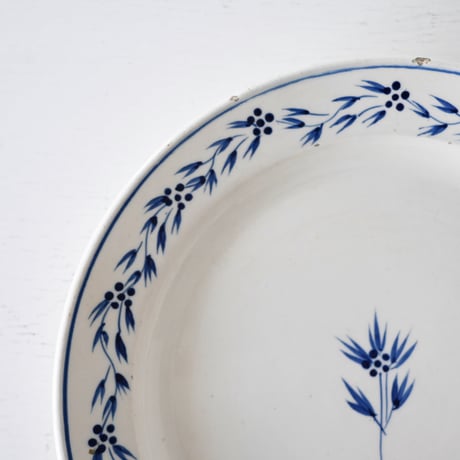 ベルギー J.B.Cappellemans 青花平皿(B) Φ23.5cm
