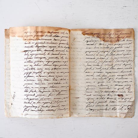 1700年代後期の古い証書(A)