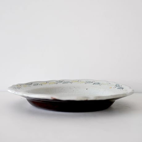 Cul noir お花模様の平皿 Φ21.5cm