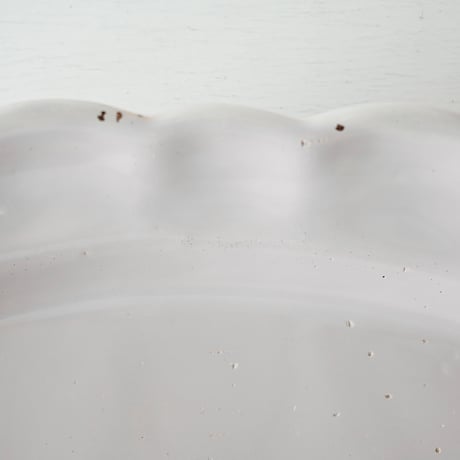 白釉 オーヴァル大皿(P) w41cm
