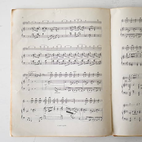 1927年 MAURICE RAVEL "SONATE" 楽譜