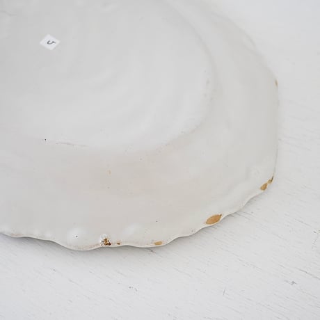 白釉 オーヴァル大皿(U) w37cm