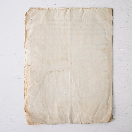 1700年代後期の古い証書(A)