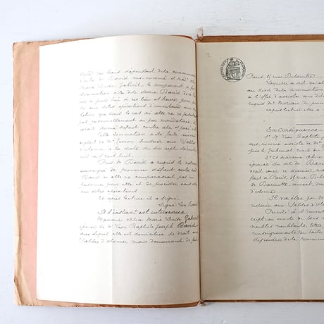 1908-1909年の古い証書(4冊綴じ)