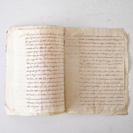1700年代後期の古い証書(A)