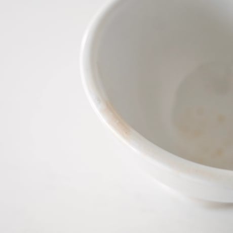 窯元不明 白い"厚手"ボウル(E) Φ12.5cm
