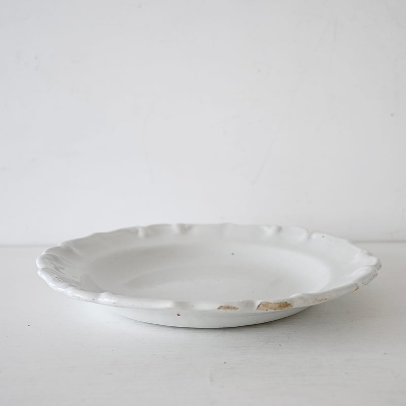 白釉 花リム大皿(K) Φ31.5cm | SOUVENIR de PARIS