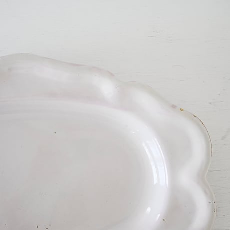 白釉 オーヴァル大皿(L) w39cm