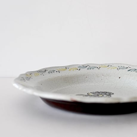 Cul noir お花模様の平皿 Φ21.5cm