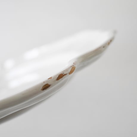 白釉 オーヴァル大皿(S) w43cm