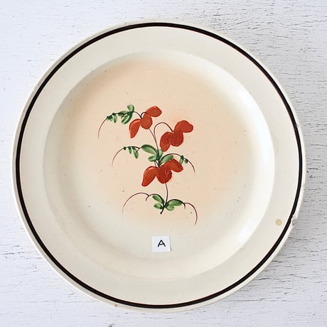 Faïence fine FORGE-LES-EAUX 丸平皿