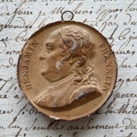 Médaille en Plâtre 石膏メダル no.16 BENJAMIN FRANKLIN