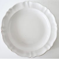 白釉 Moustiers 特大深皿(P) ※×印 Φ39.5cm