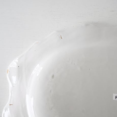 白釉 オーヴァル大皿(R) w42.5cm