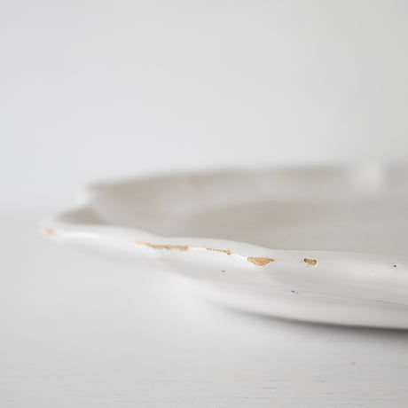 白釉 オーヴァル大皿(R) w42.5cm