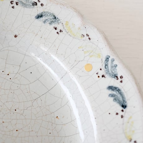 Cul noir お花模様の平皿 Φ21.5cm