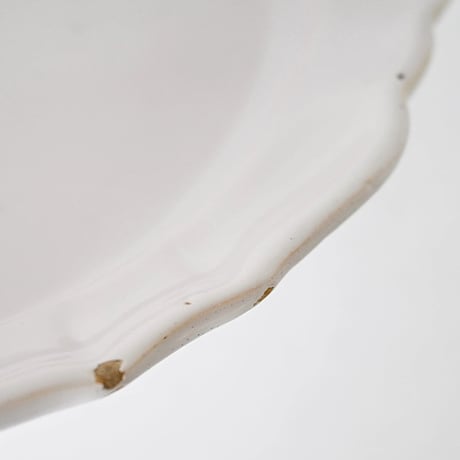 白釉 オーヴァル大皿(P) w41cm