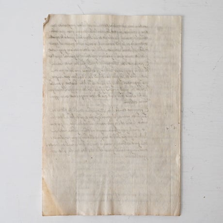 1700年代後期の古い証書(D)