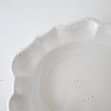 白釉 オーヴァル大皿(R) w42.5cm
