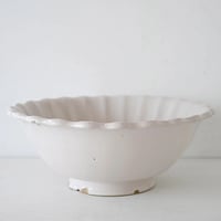 白釉 花輪皿(サラディエ) Φ29.5cm