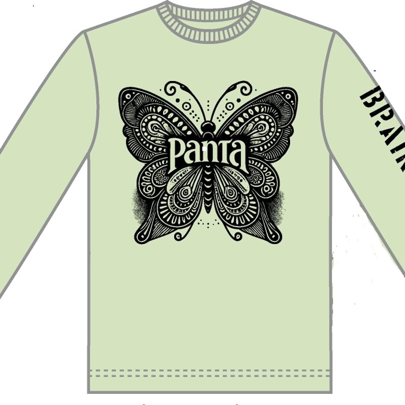 Tシャツ】PANTA Black Butterfly ロングTシャツ | PANTA頭脳警察