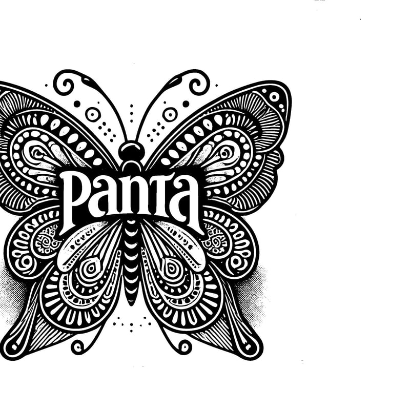 Tシャツ】PANTA Black Butterfly ロングTシャツ | PANTA頭脳警察