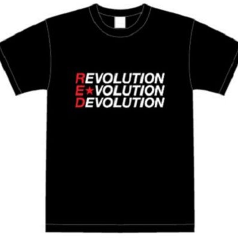 Tシャツ】R☆E☆D T(ブラック） | PANTA頭脳警察オフィシャルショップ