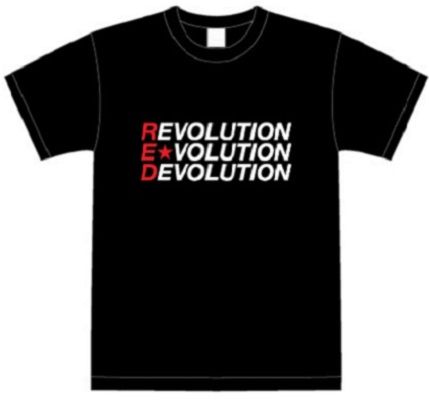 Tシャツ】R☆E☆D T(ブラック） | PANTA頭脳警察オフィシャル