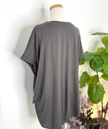 縦ロゴ フレンチTシャツ
