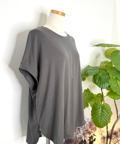 縦ロゴ フレンチTシャツ