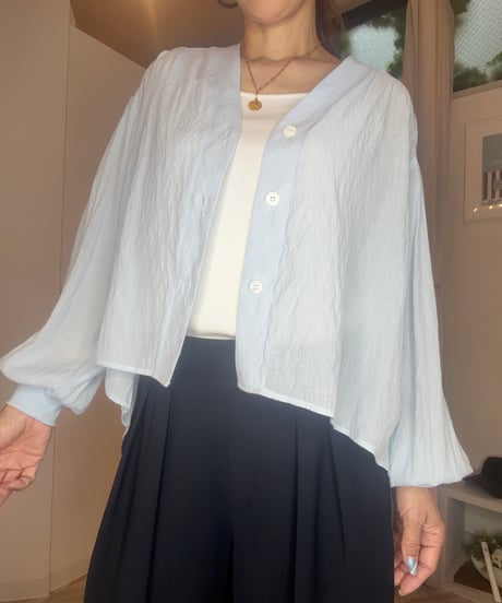 楊柳シフォンカーディガン