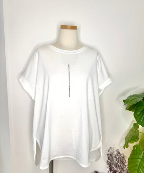 縦ロゴ フレンチTシャツ