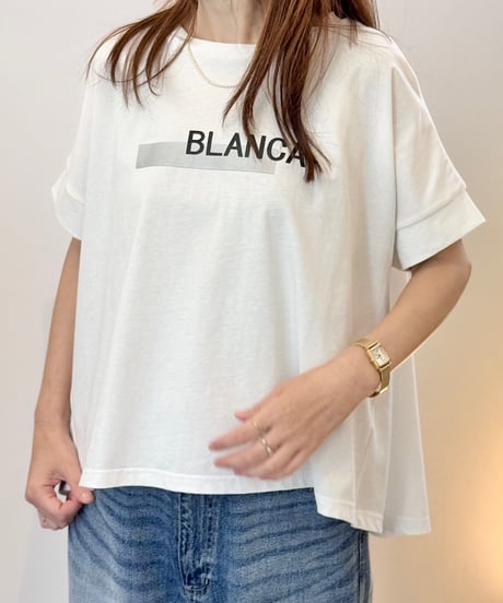 "BLANCE" ロゴTシャツ