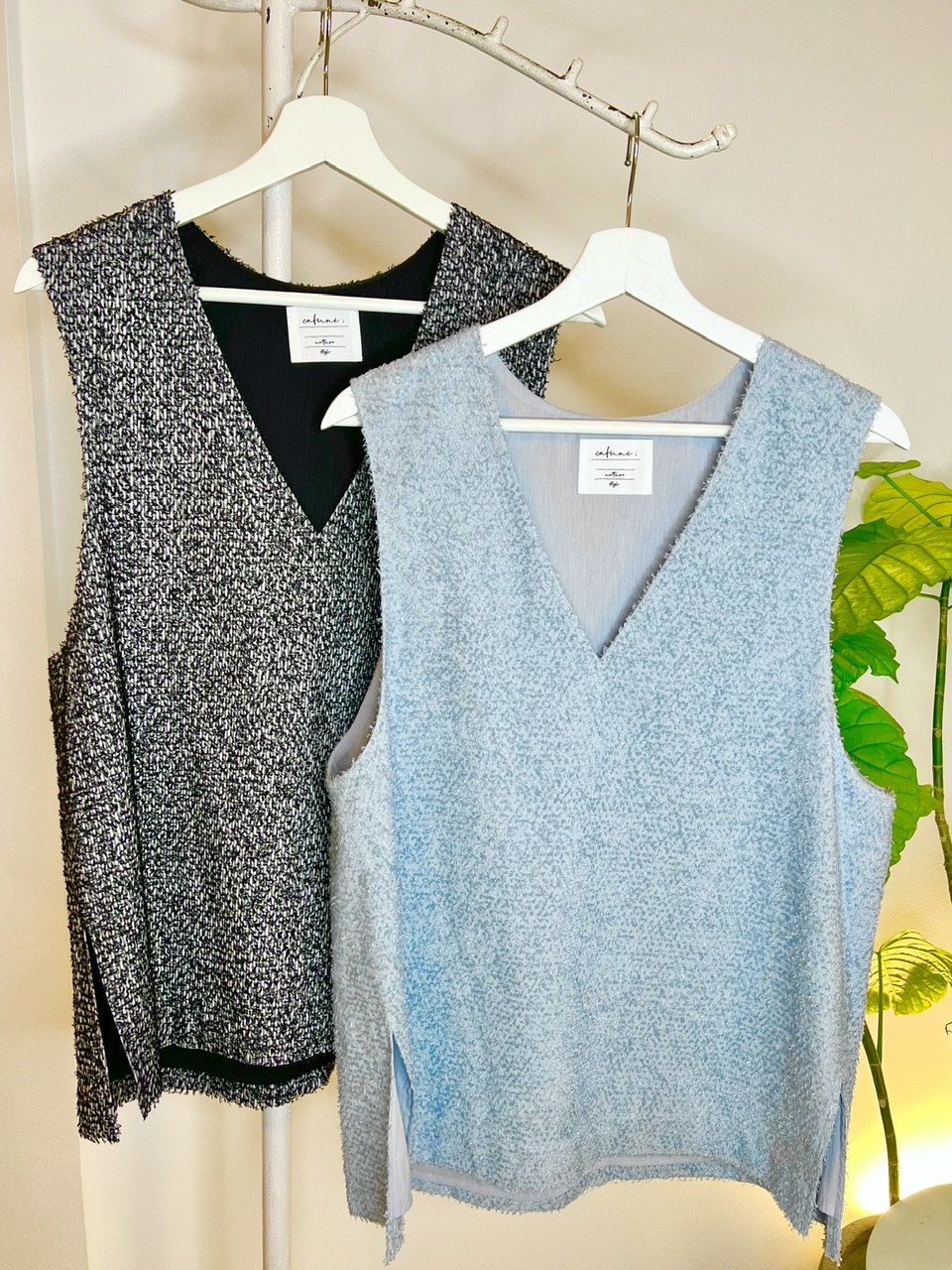 ジャガードVネックベスト (2色) | セレクトショップ noi bloom