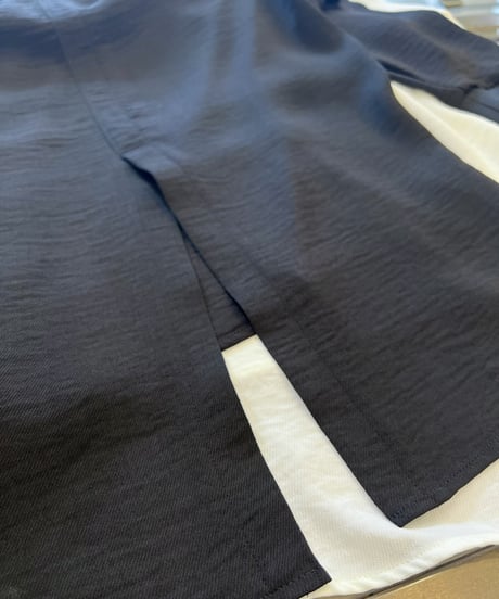 ツイルワッシャー ロゴTブラウス
