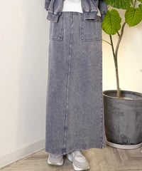 ピグメント スウェットデニムスカート
