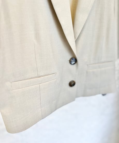 シャンブレー 半袖ジャケット