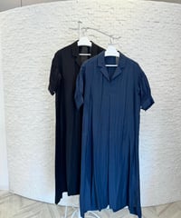 テーラー風シャツワンピース