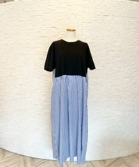 ドッキング ワンピース(ストライプ)