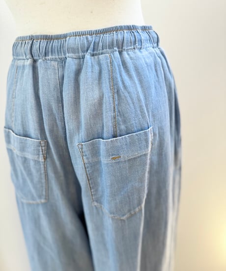 シアーデニムスワイドパンツ