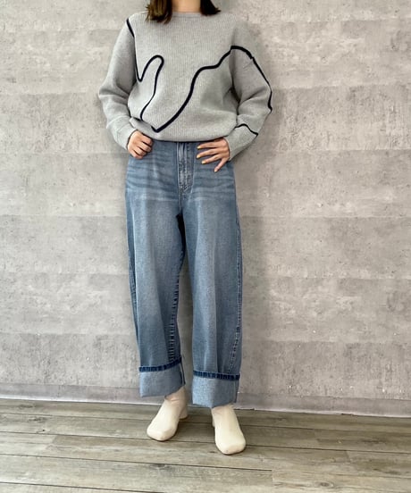 Lのみ！ボーイズデニムパンツ