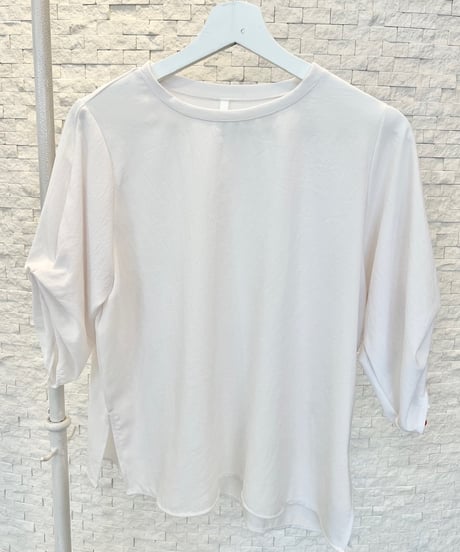 ストレッチ シフォンタックブラウス
