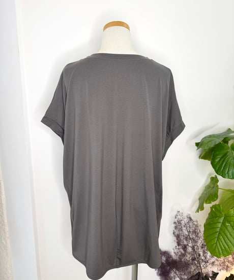 縦ロゴ フレンチTシャツ