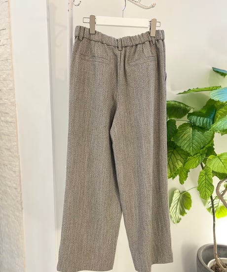 《SetUp対応》ヘリンボーン ワイドパンツ