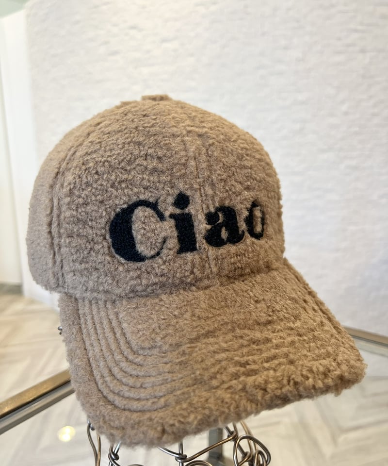 sacai ボアキャップ ホワイト CHAN×L ボアキャップ(2色) | セレクトショップ noi bloom