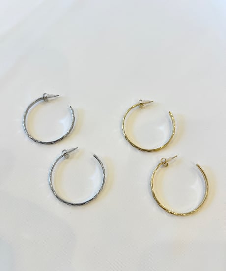 【金属アレルギー対応】フープピアス