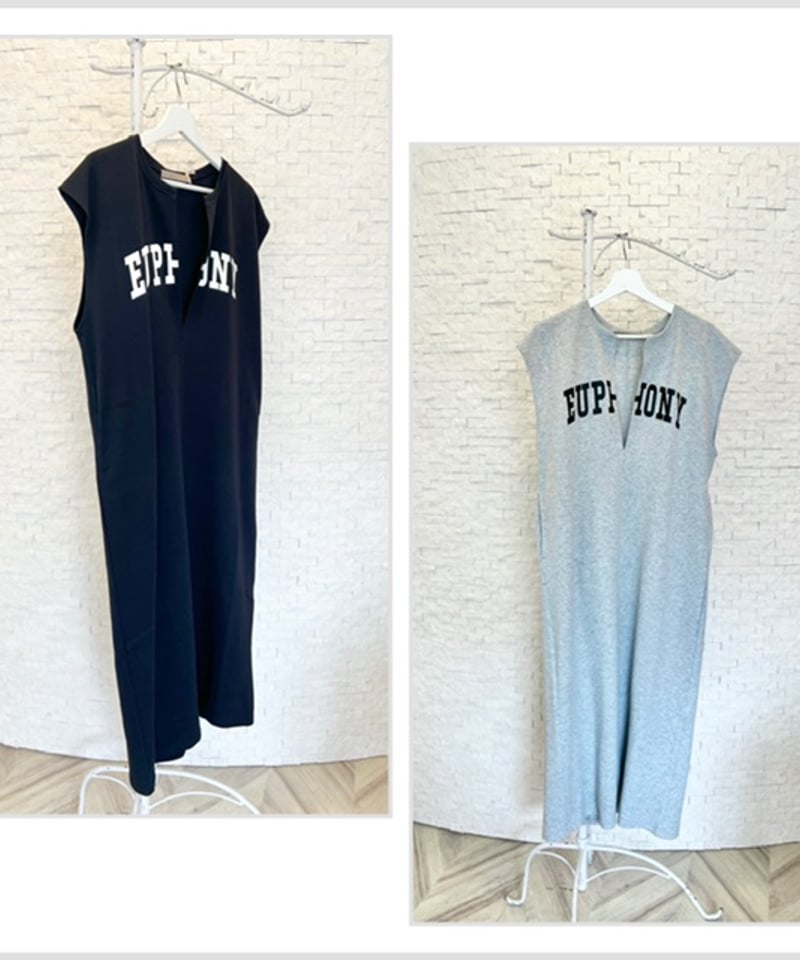 スリットネック ロゴワンピース | セレクトショップ noi bloom