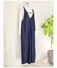テンセルデニム ジャンパースカート