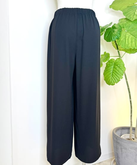 【SetUp対応】ジョーゼット タックワイドパンツ